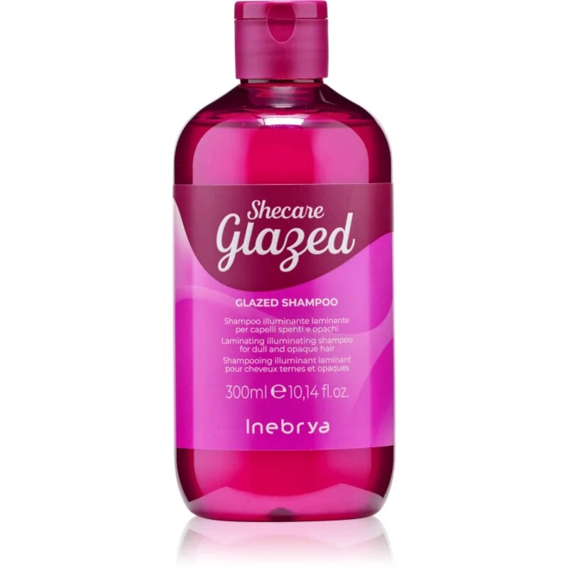 Inebrya Shecare Glazed Shampoo élénkítő sampon a fénylő és selymes hajért 300 ml