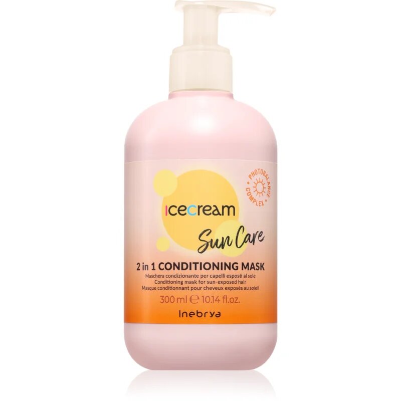 Inebrya Sun Care 2 in 1 Conditioning Mask haj maszk nap által károsult haj 300 ml