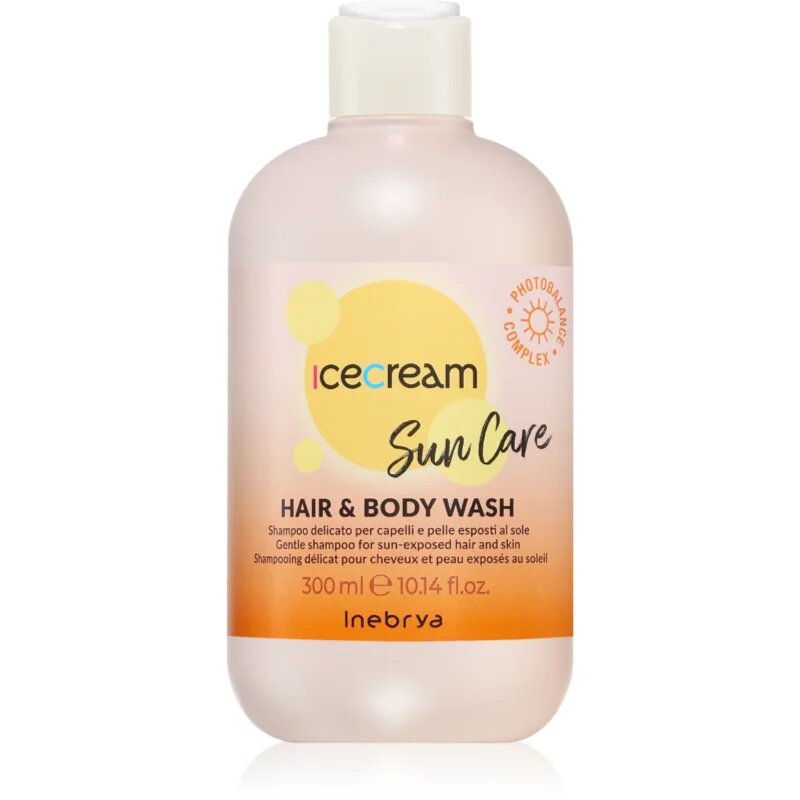 Inebrya Sun Care Hair & Body Wash finom állagú sampon testre és hajra 300 ml