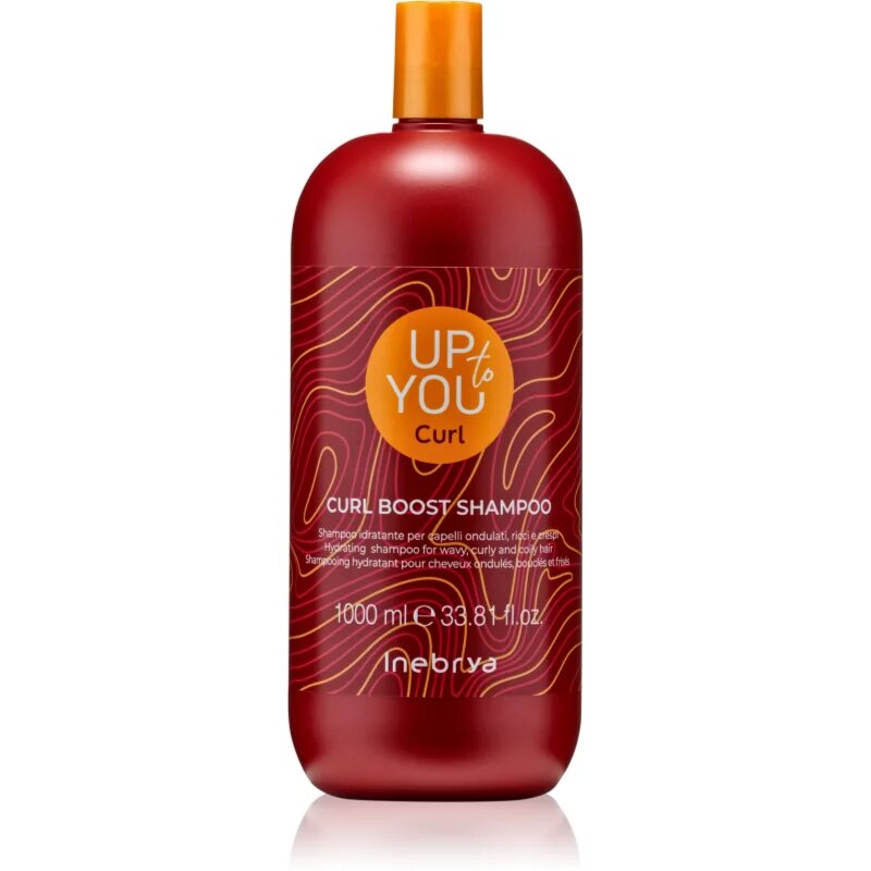 Inebrya Up To You Curl Boost Shampoo hidratáló sampon a hullámos és göndör hajra 1000 ml