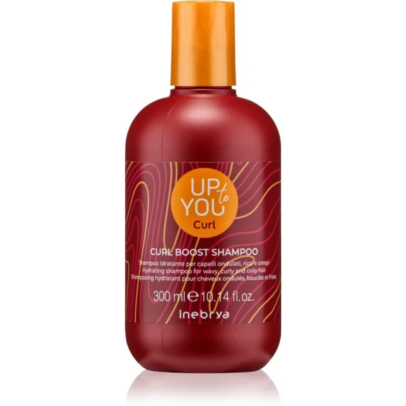 Inebrya Up To You Curl Boost Shampoo hidratáló sampon a hullámos és göndör hajra 300 ml