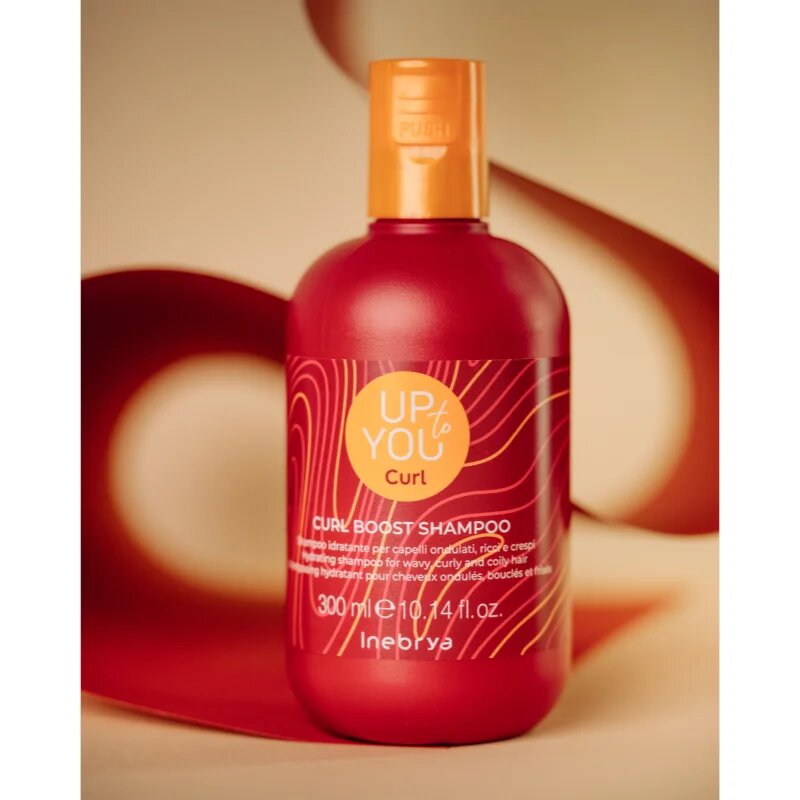 Inebrya Up To You Curl Boost Shampoo hidratáló sampon a hullámos és göndör hajra 300 ml