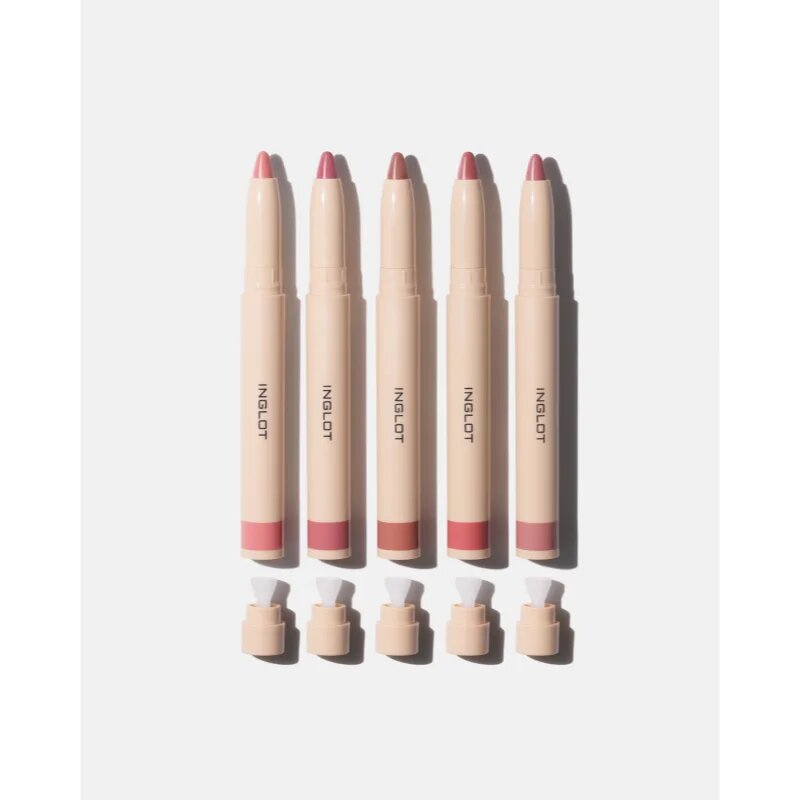 Inglot PlayInn Velvet Define Lip Pencil intenzív szájkontúrceruza árnyalat BLUSHING CORAL 61 1.6 g