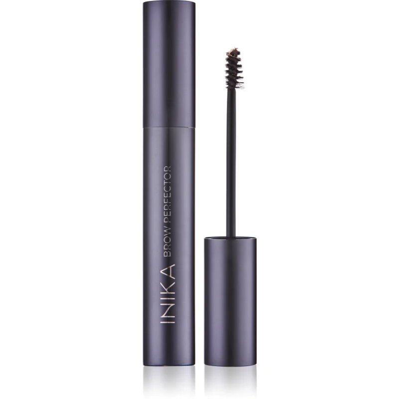 INIKA Organic Brow Perfector szemöldök és szempillaspirál árnyalat Espresso 6.5 ml