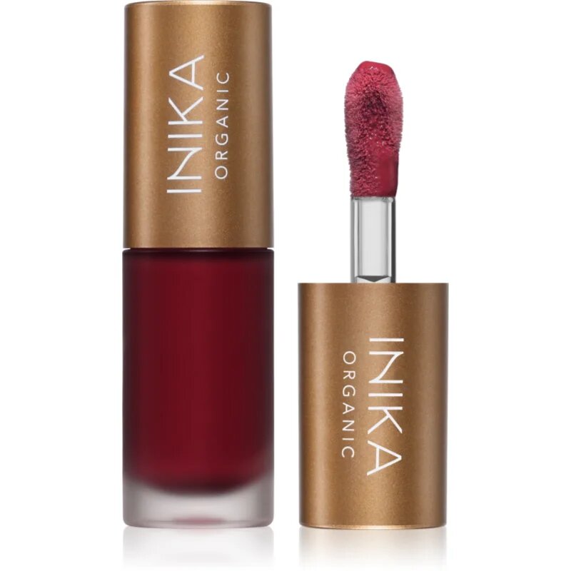 INIKA Organic Lip Oil Collagen + Squalane tonizáló olaj az ajkakra kollagénnel árnyalat Mulberry 5 ml