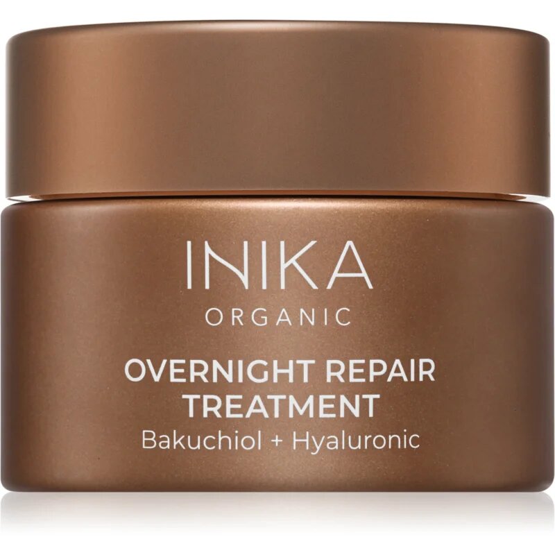 INIKA Organic Overnight Repair Treatment éjszakai regeneráló maszk a bőr intenzív hidratálásához 50 ml