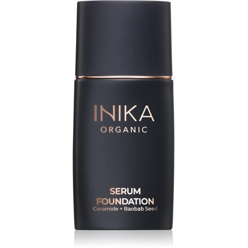 INIKA Organic Serum Foundation ápoló alapozó a gyönyörű arcbőrért árnyalat Bold 25 ml