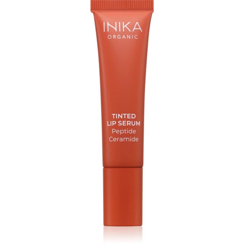 INIKA Organic Tinted Lip Serum Peptide + Ceramide színezett szérum az ajkakra árnyalat Rosewood 10 ml