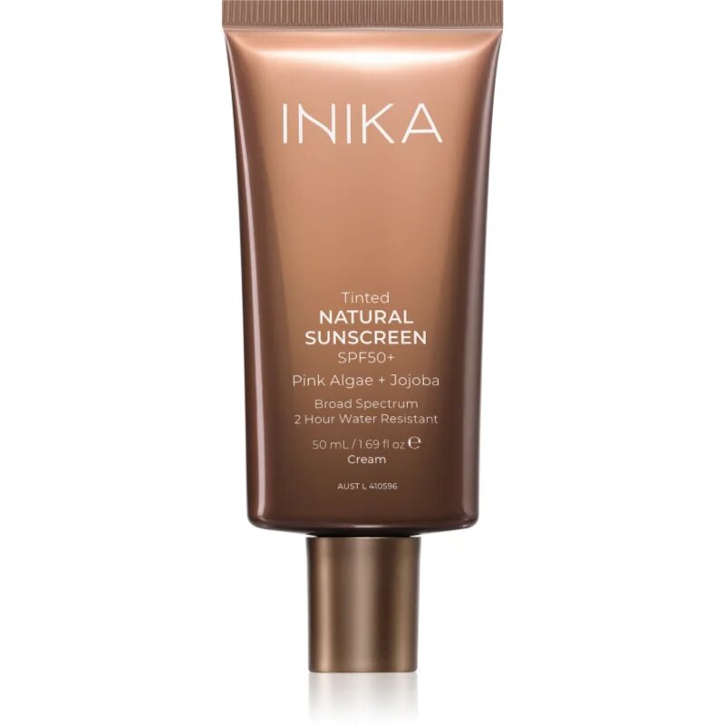 INIKA Organic Tinted Natural Sunscreen színező napozókrém SPF 50+ 50 ml