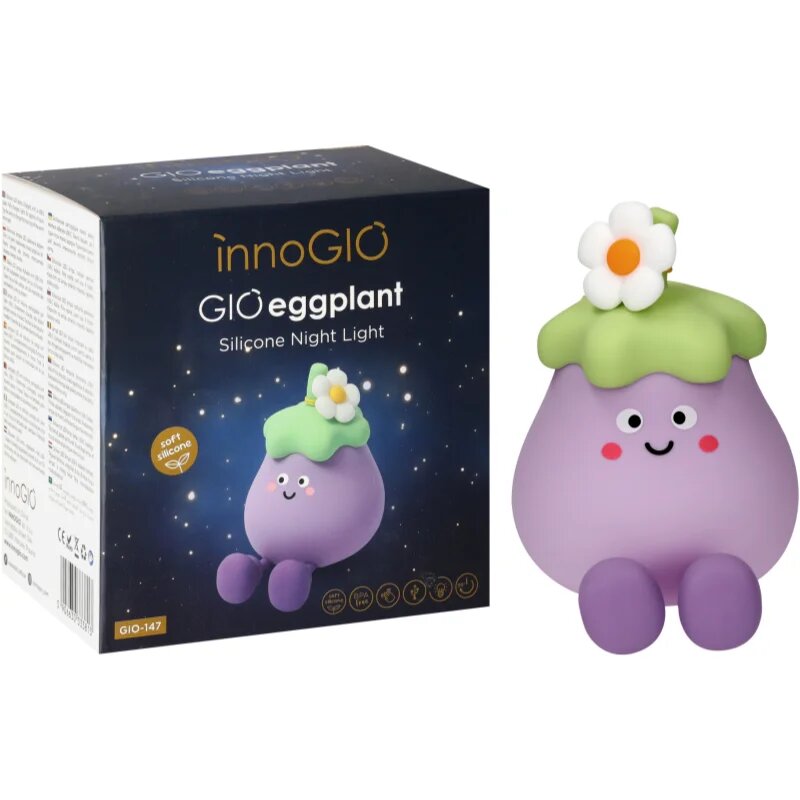 innoGIO GIOeggplant dimmelhető LED-es gyermeklámpa 1 db