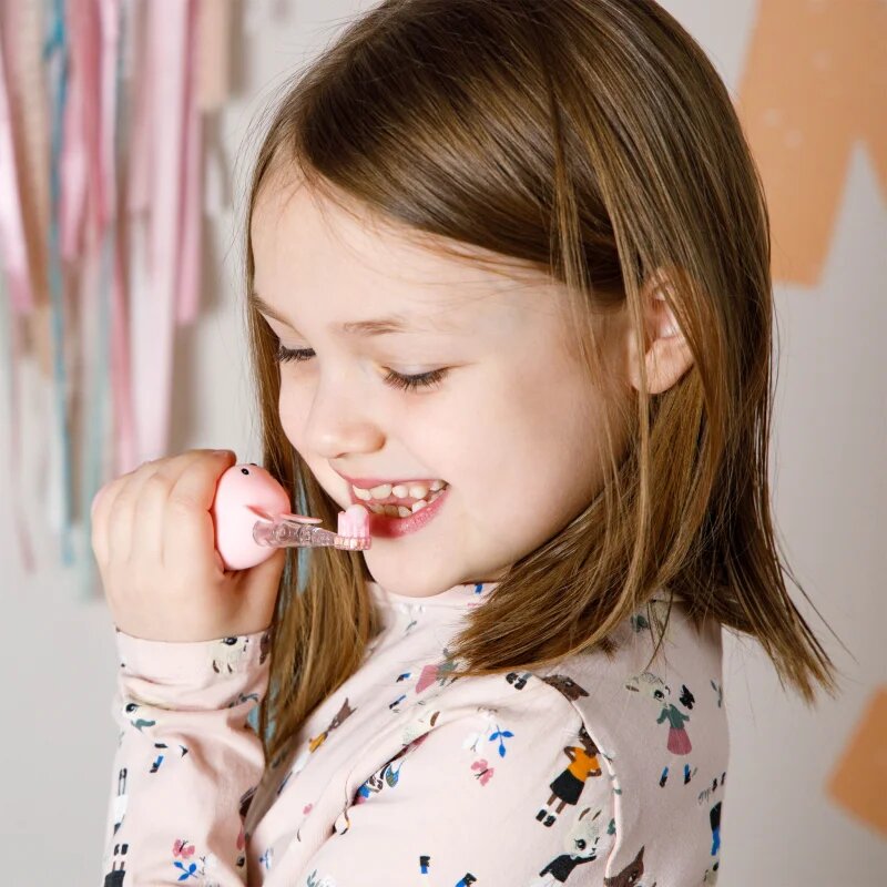 innoGIO GIORabbit Sonic Toothbrush sonic fogkefe gyermekeknek Pink 1 db