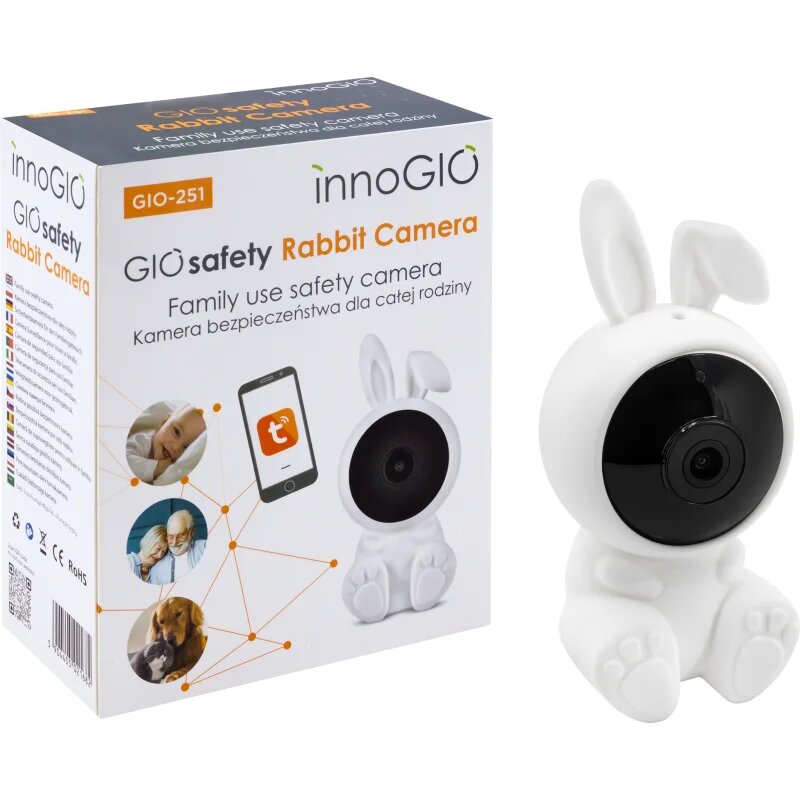 innoGIO GIOSafety Rabbit házi Smart Wi-fi kamera 1 db