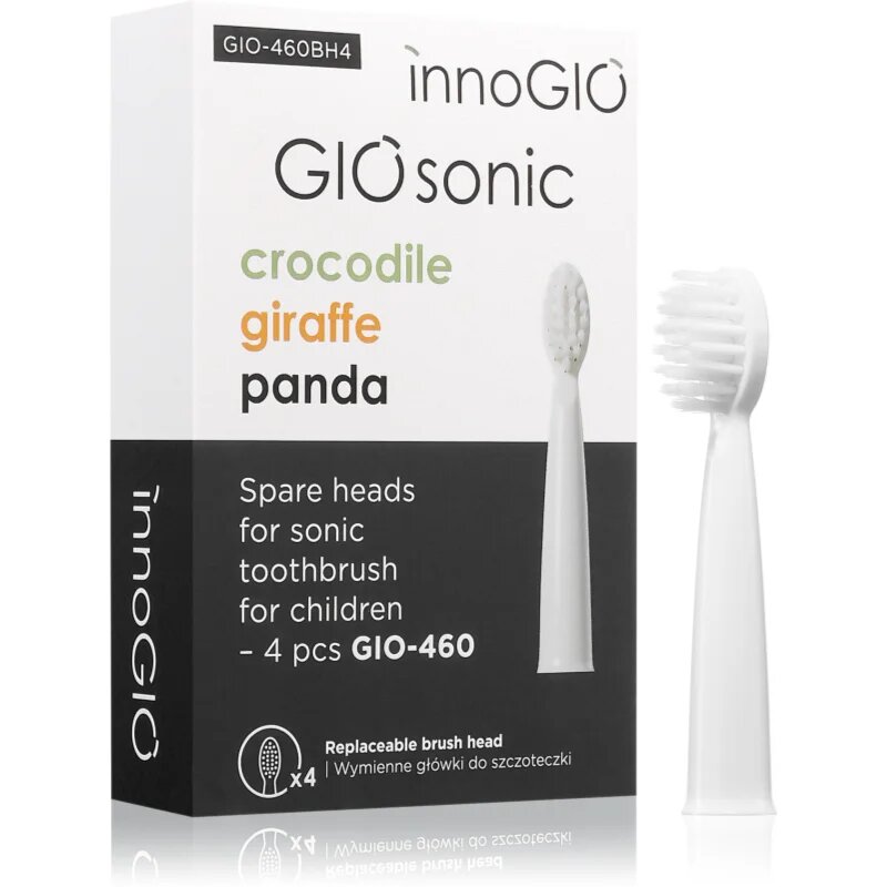 innoGIO GIOSonic Spare Heads csere fejek a fogkeféhez GIOSonic 4 db