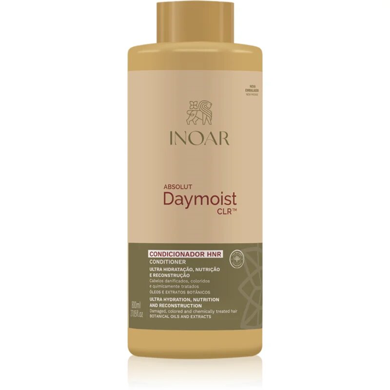 INOAR Absolut Daymoist Conditioner hidratáló kondicionáló sérült vegyileg kezelt hajra 800 ml