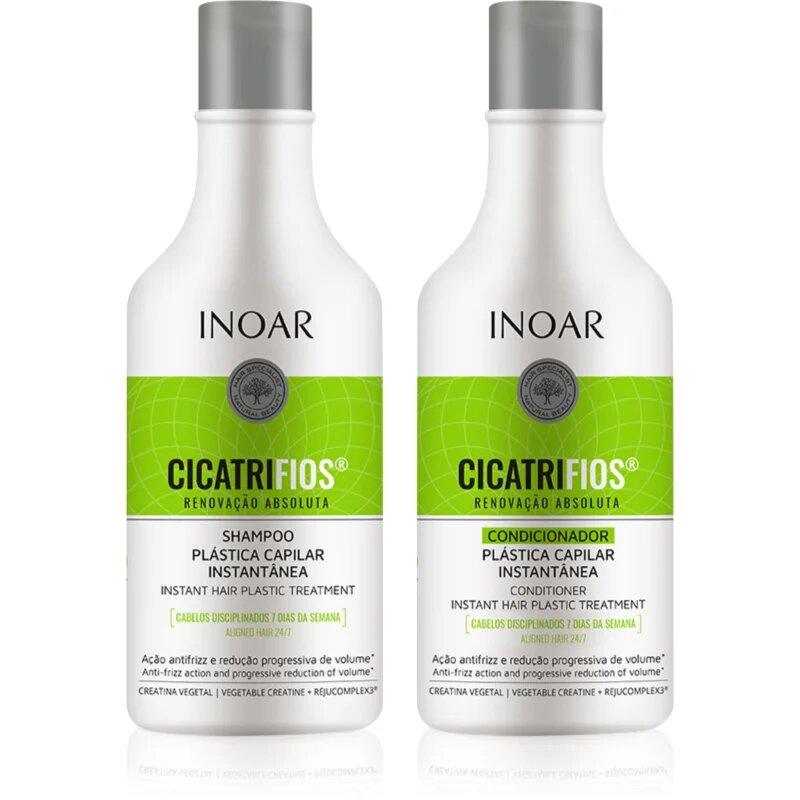 INOAR CicatriFios szett a sérült töredezett hajra 2x250 ml