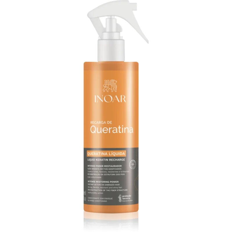 INOAR Queratina Liquida öblítés nélküli kondicionáló keratinnal 200 ml