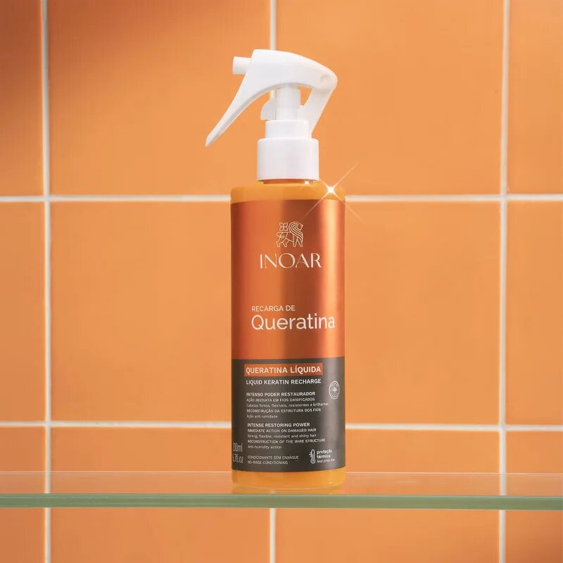 INOAR Queratina Liquida öblítés nélküli kondicionáló keratinnal 200 ml
