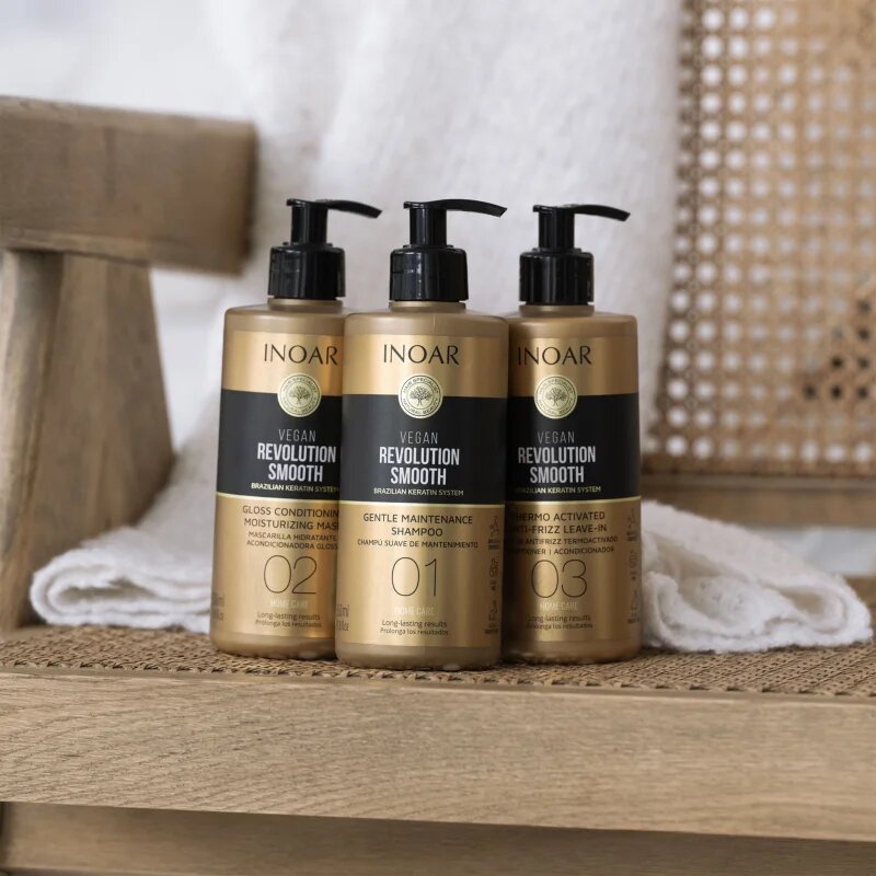 INOAR Vegan Revolution Smooth kisimító sampon hajra száraz és rakoncátlan hajra 350 ml