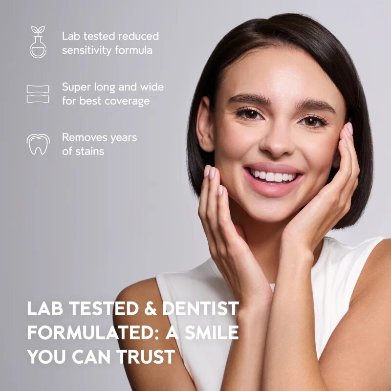 InoPro Advanced Whitening Strips fogfehérítő szalag a fogakra bez peroxidu 28 db