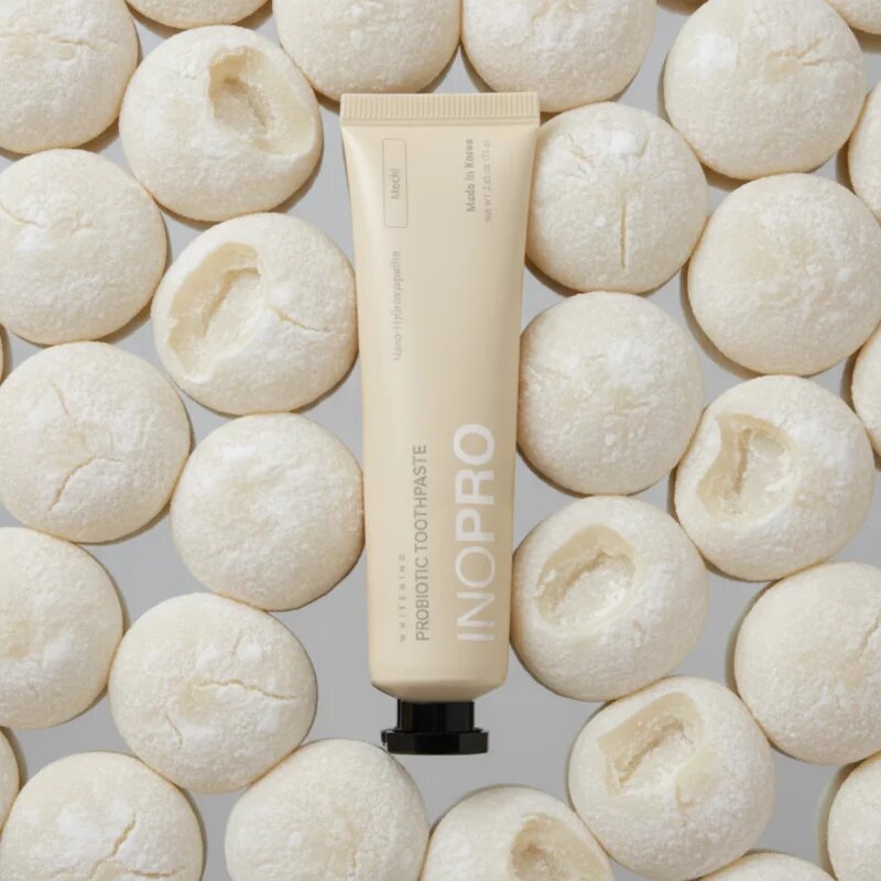 InoPro Probiotic Toothpaste fehérítő fogkrém fluoridmentes íz Mochi 75 g