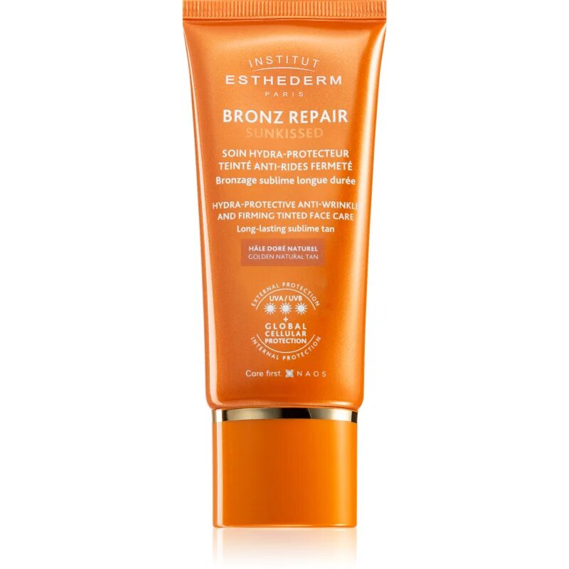Institut Esthederm Bronz Repair Sunkissed színező napozókrém a ráncok ellen 50 ml
