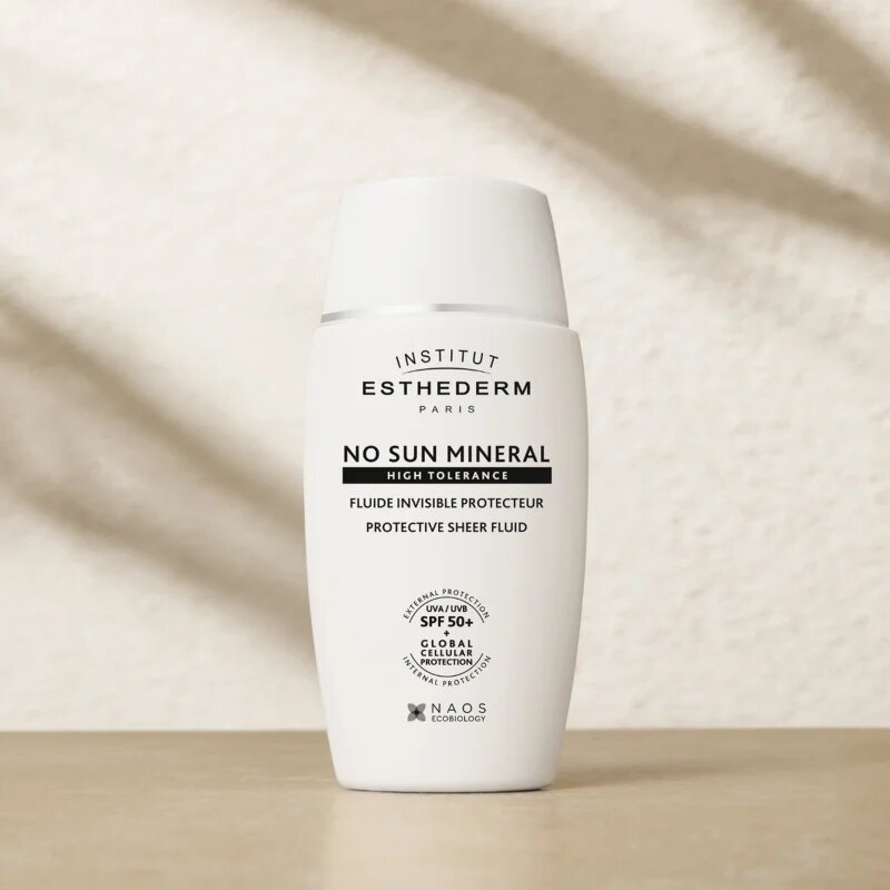 Institut Esthederm No Sun Mineral Fluid bőrvédő folyadék az érzékeny és intoleráns bőrre SPF 50+ 40 ml