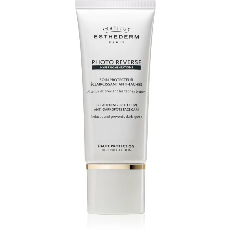 Institut Esthederm Photo Reverse Brightening Protective Anti-Dark Spots Face Care bőrvilágosító védő ápolás a pigmentfoltok ellen magas UV védelemmel