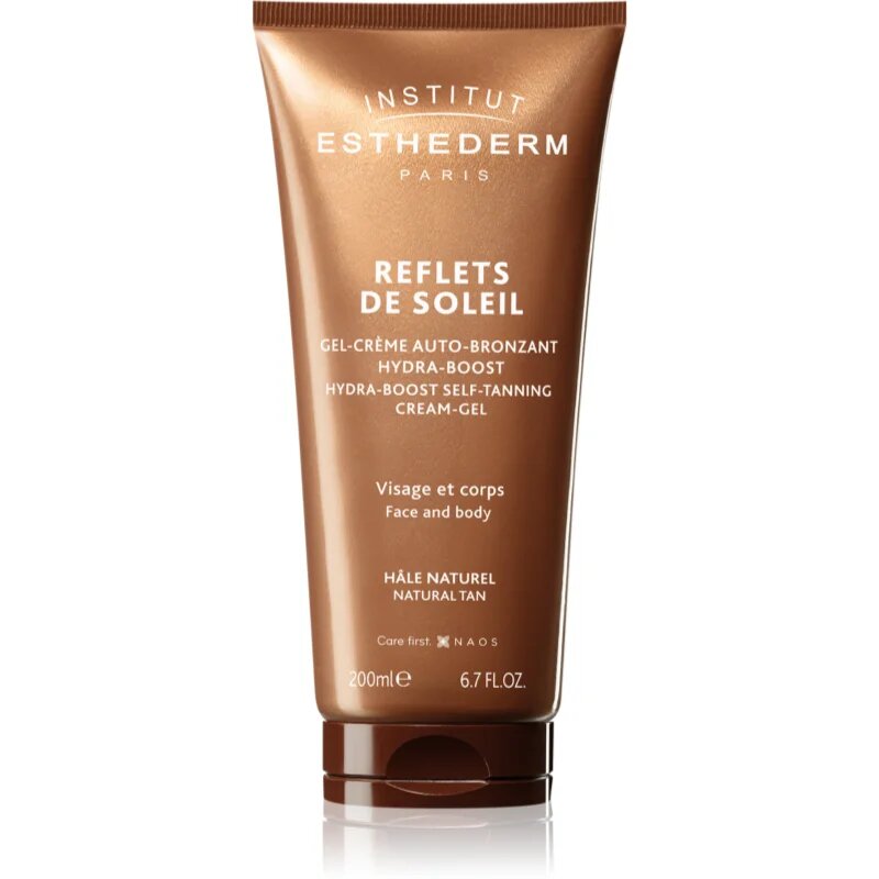 Institut Esthederm Reflects Of Sun Hydra-Boost Self-Tanning Cream-Gel önbarnító zselé arcra és testre 200 ml