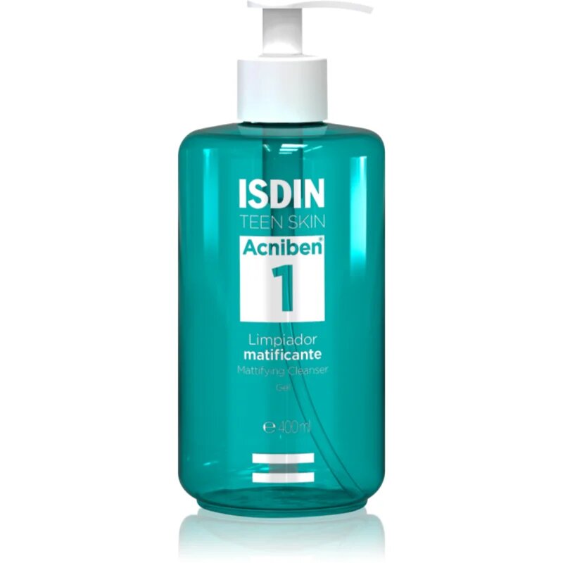 ISDIN Acniben Mattifying Cleanser mélyen tisztító gél szalicilsavval 400 ml