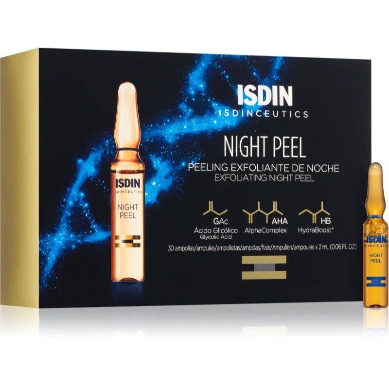 ISDIN ceutics Night Peel hámlasztó peeling szérum ampullákban 30x2 ml