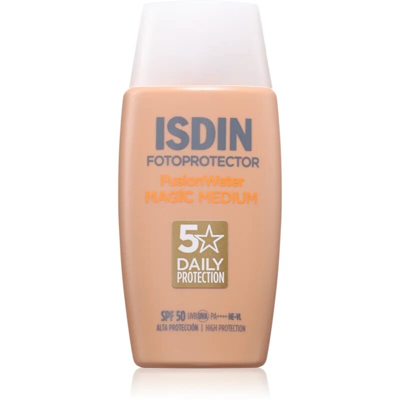 ISDIN Fotoprotector FusionWater Magic Medium SPF50 gyengéd tonizáló fluid SPF 50 50 ml