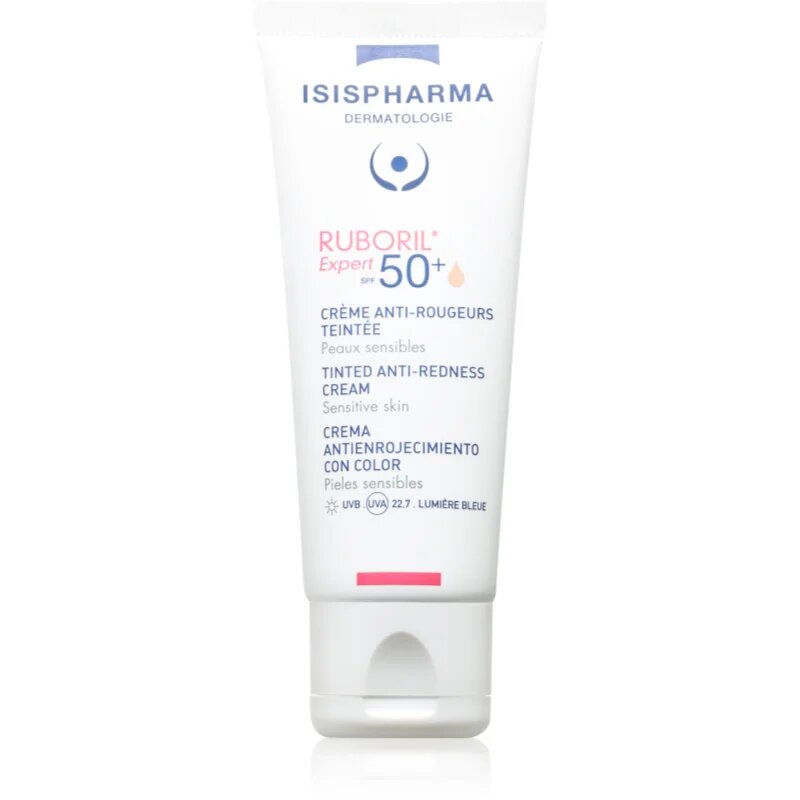 ISISPHARMA Ruboril Expert SPF 50+ hidratáló tonizáló krém Érzékeny bőrpírra hajlamos bőrre SPF 50+ 40 ml