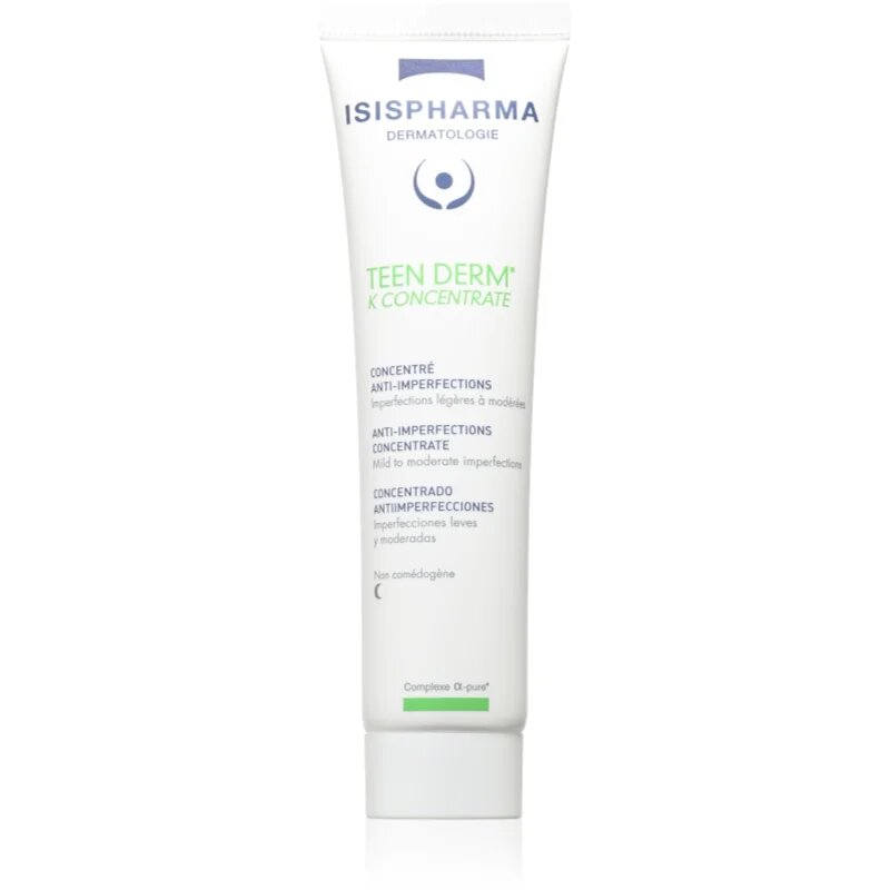 ISISPHARMA Teen Derm K Concentrate éjszakai ápolás az aknéra hajlamos zsíros bőrre 30 ml
