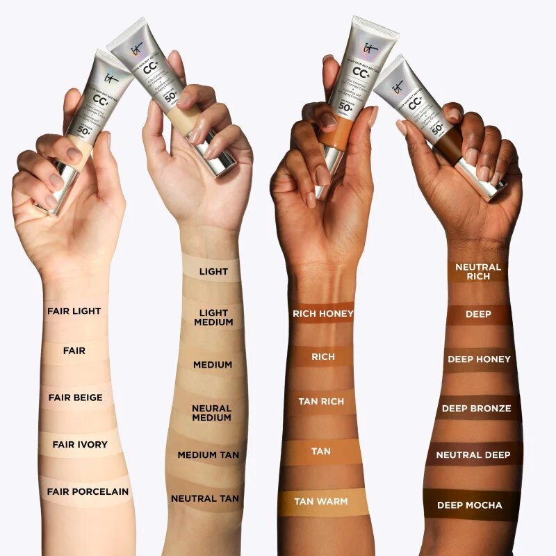 IT Cosmetics Your Skin But Better CC+ CC krém SPF 50+ árnyalat Deep Mocha 32 ml