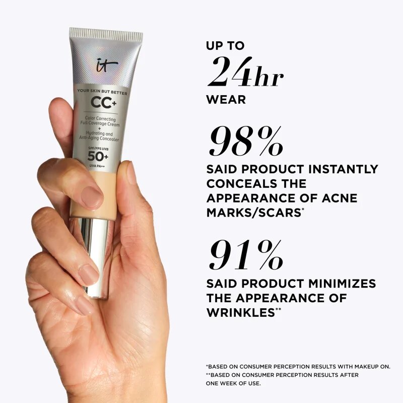 IT Cosmetics Your Skin But Better CC+ CC krém SPF 50+ árnyalat Deep Mocha 32 ml