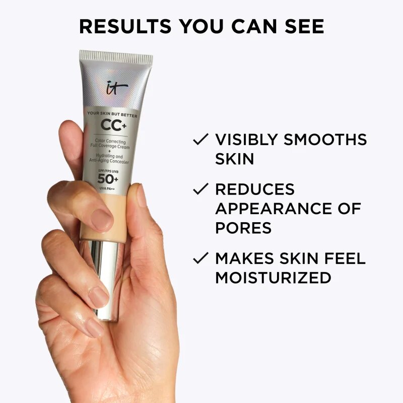 IT Cosmetics Your Skin But Better CC+ CC krém SPF 50+ árnyalat Deep Mocha 32 ml