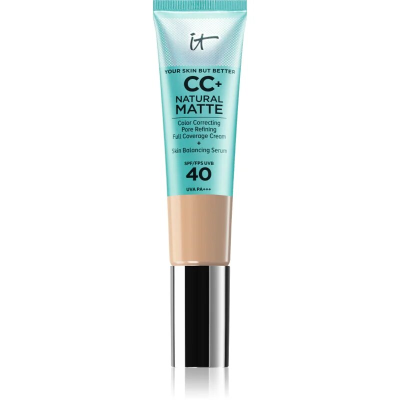 IT Cosmetics Your Skin But Better CC+ Natural Matte CC krém matt hatásért SPF 40 Light 32 ml