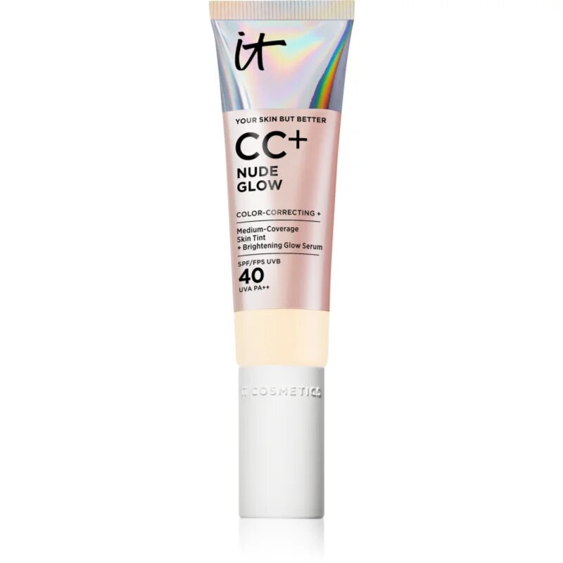 IT Cosmetics Your Skin But Better CC + Nude Glow CC krém az élénk bőrért SPF 40 Fair Ivory 32 ml