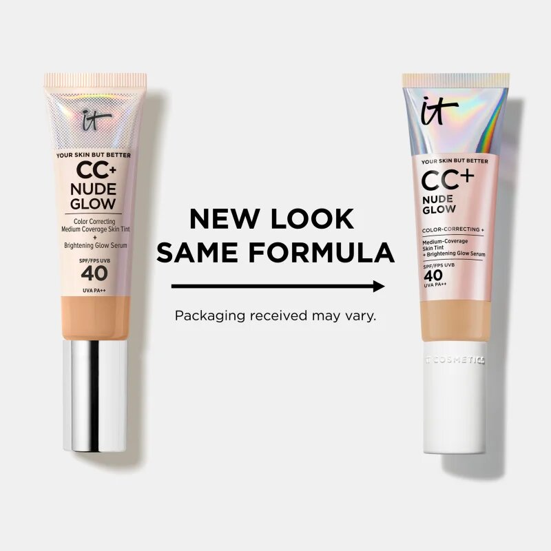 IT Cosmetics Your Skin But Better CC + Nude Glow CC krém az élénk bőrért SPF 40 Fair Ivory 32 ml