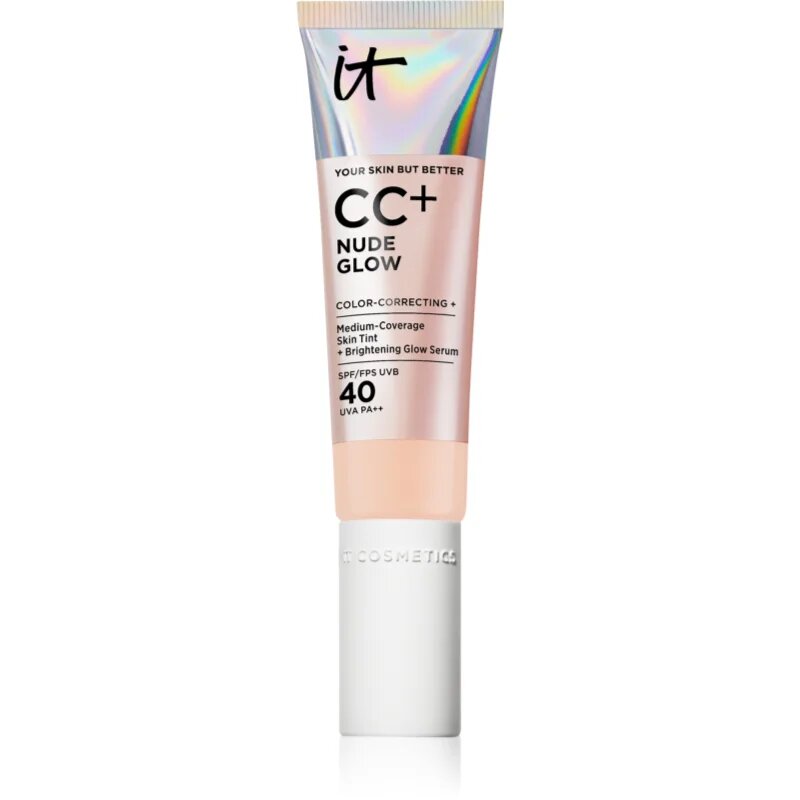 IT Cosmetics Your Skin But Better CC + Nude Glow CC krém az élénk bőrért SPF 40 Fair Light 32 ml