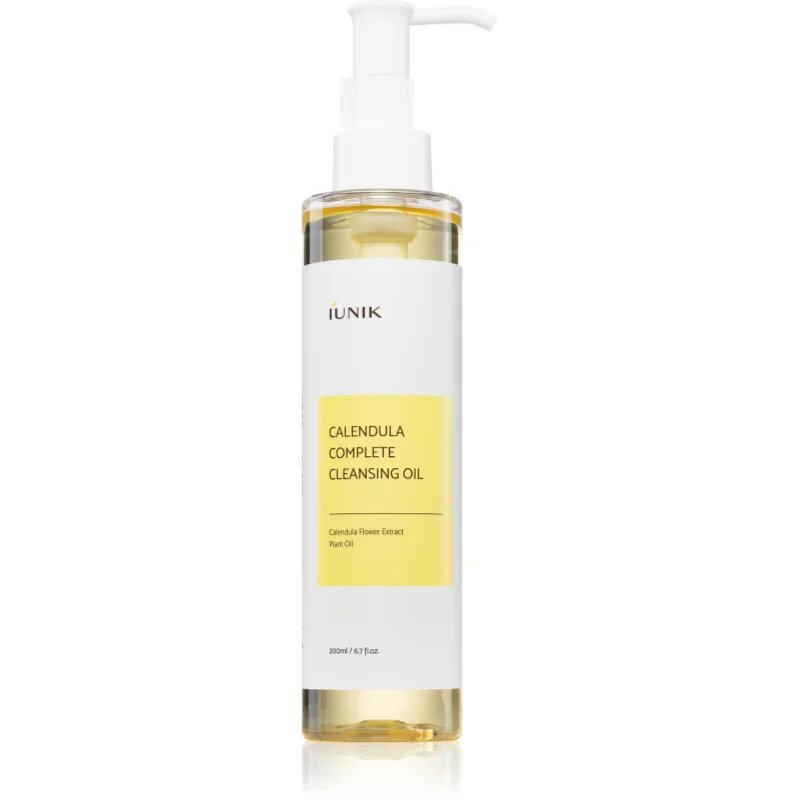 iUnik Calendula Complete Cleansing Oil tisztító és sminklemosó olaj az érzékeny arcbőrre 200 ml