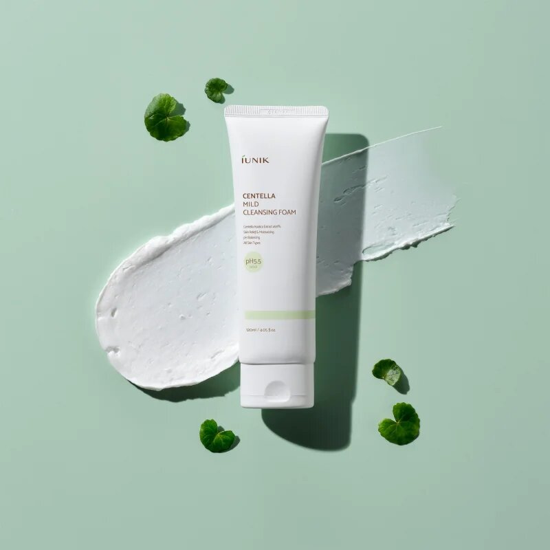 iUnik Centella gyengéden tisztító habos krém 120 ml