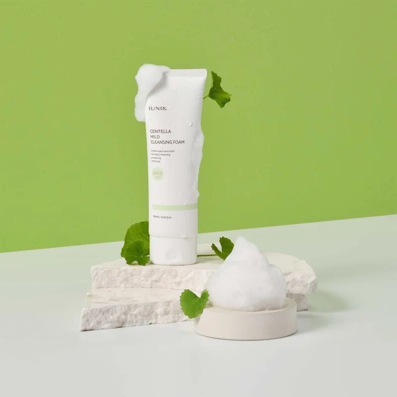 iUnik Centella gyengéden tisztító habos krém 120 ml