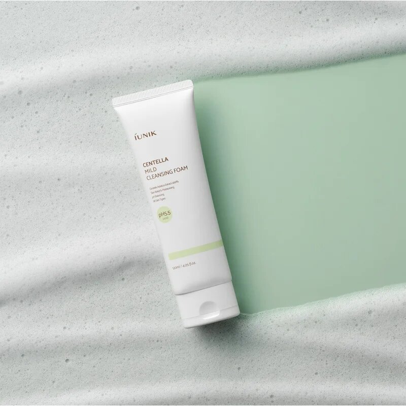 iUnik Centella gyengéden tisztító habos krém 120 ml