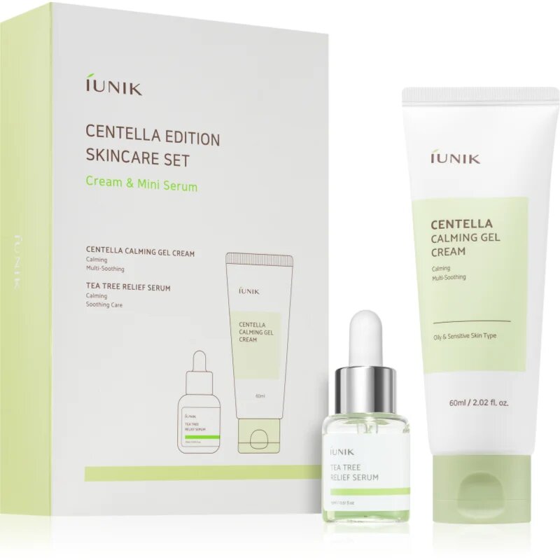 iUnik Centella Skincare Set ajándékszett az érzékeny bőr megnyugtatásához és erősítéséhez