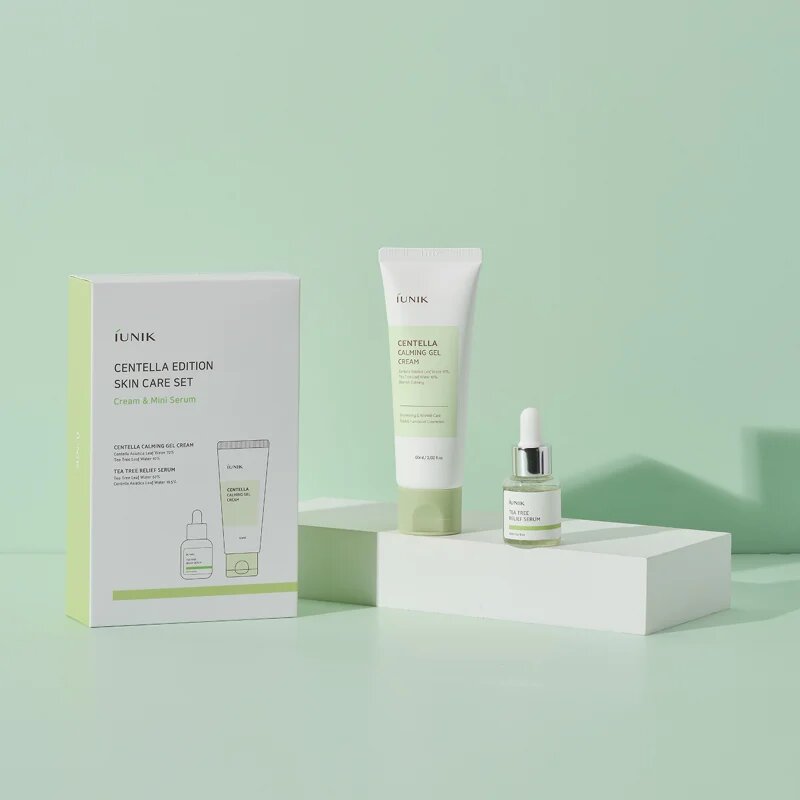 iUnik Centella Skincare Set ajándékszett az érzékeny bőr megnyugtatásához és erősítéséhez