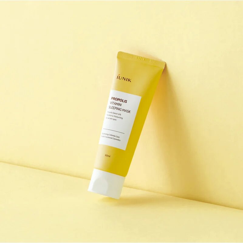 iUnik Propolis Vitamin bőrmegújító éjszakai maszk multivitamin komplexszel 60 ml