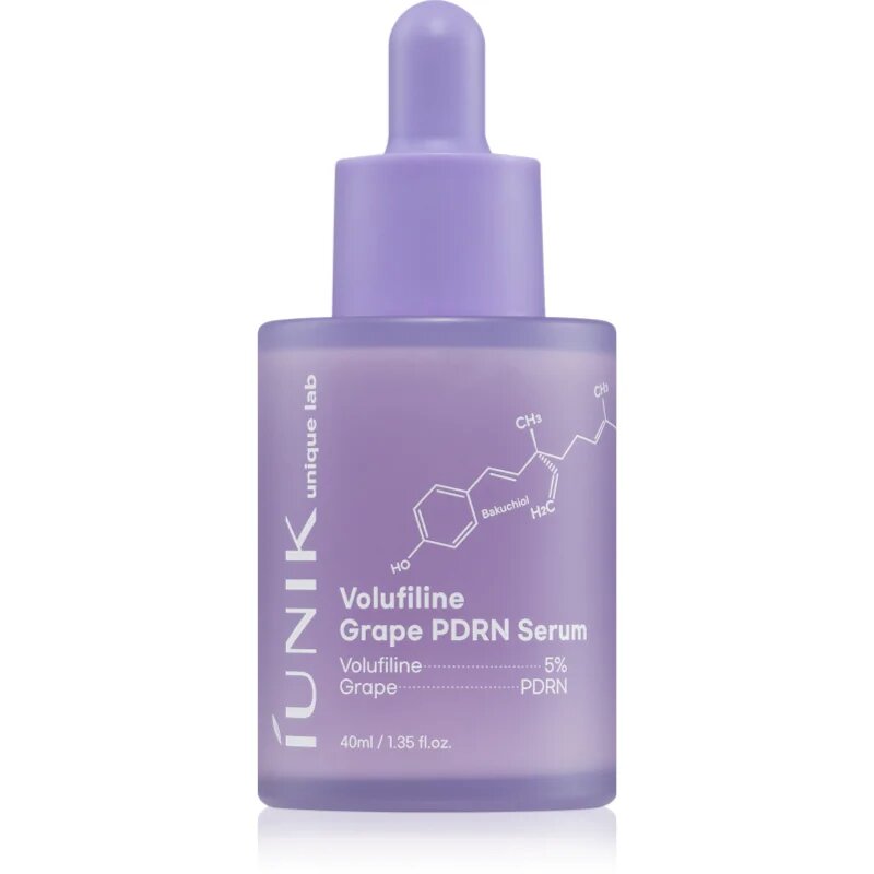 iUnik Volufiline Grape PDRN Serum hidratáló és feszesítő szérum a bőr védőrétegének erősítéséhez 40 ml