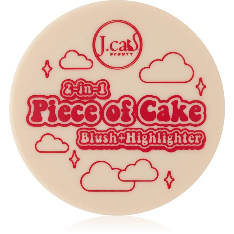 J.Cat Beauty 2 In 1 Piece Of Cake élénkítő arcpirosító árnyalat Perfect Pear 12.1 g