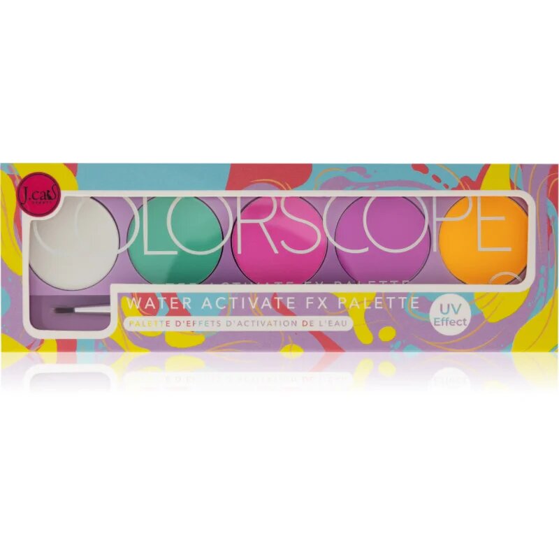 J.Cat Beauty ColorScope paletta arcra ecsettel árnyalat 102 Bright 5 g